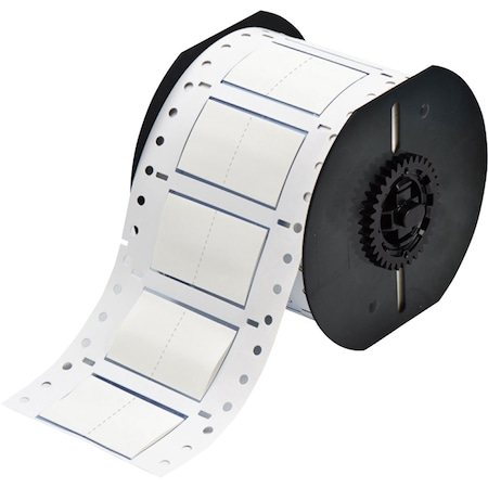 Brady PermaSleeve Heat Shrink Wire and Cable Labels Single-sided for B33 Printers - 0.75in Dia x 1in White B33-750-2-342-2